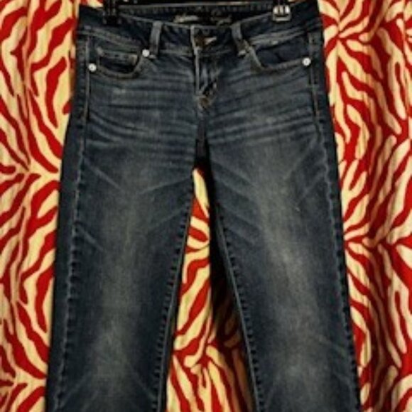 American Eagle Slim Boot cut Jeans with Stretch, Dark Wash, Size 4 - Picture 2 of 9